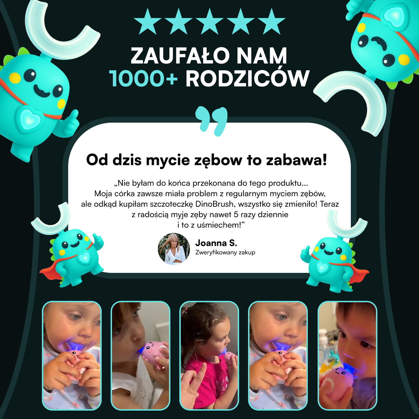 DinoBrush™ Szczoteczka Soniczna Dla Dzieci