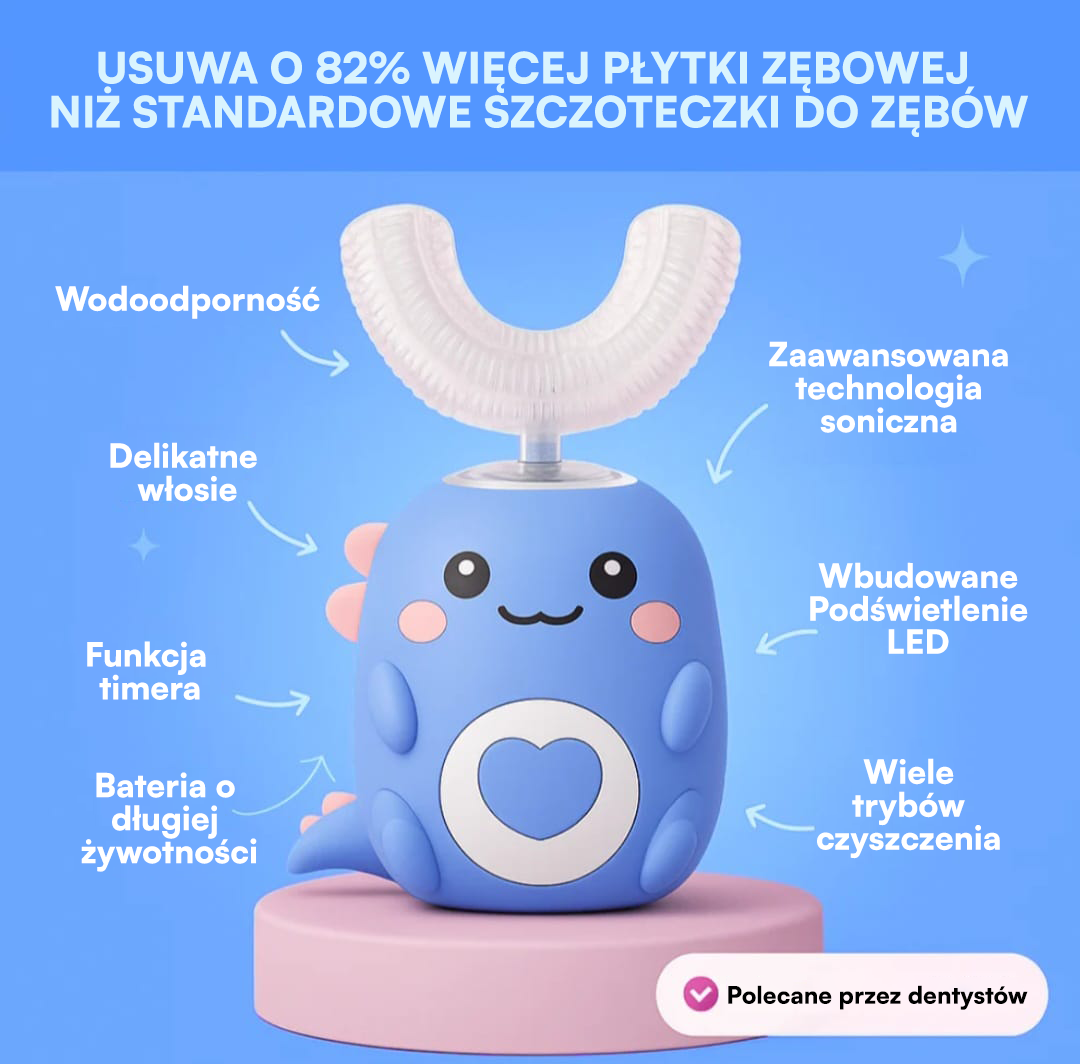 DinoBrush™ Szczoteczka Soniczna Dla Dzieci